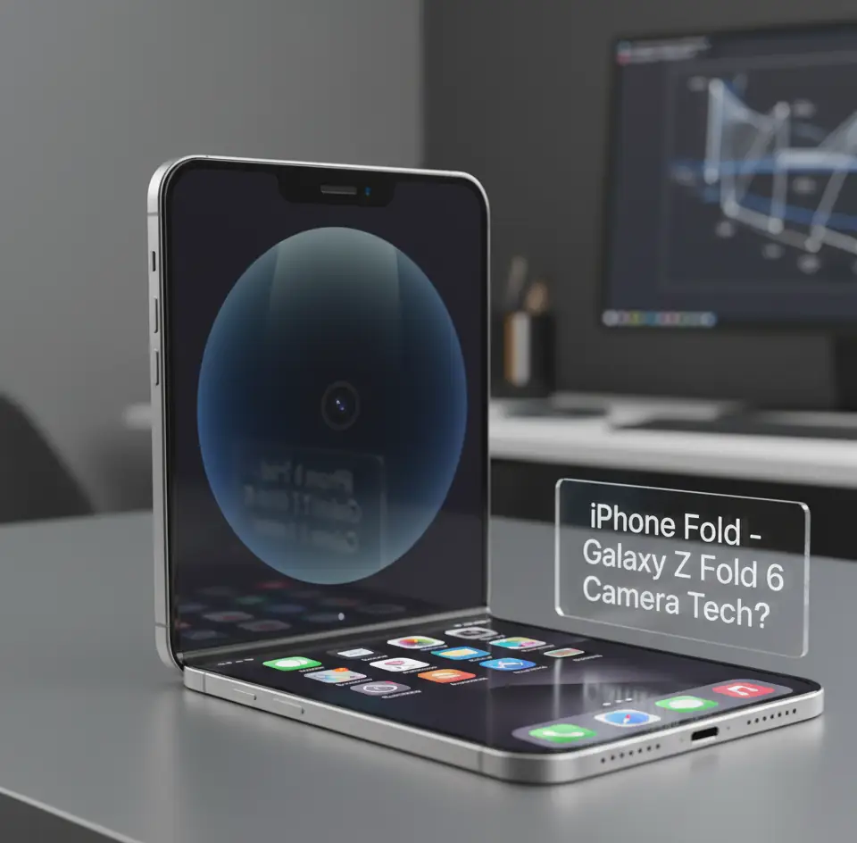 Le premier iPhone pliable pourrait copier la caméra frontale du Galaxy Z Fold 6